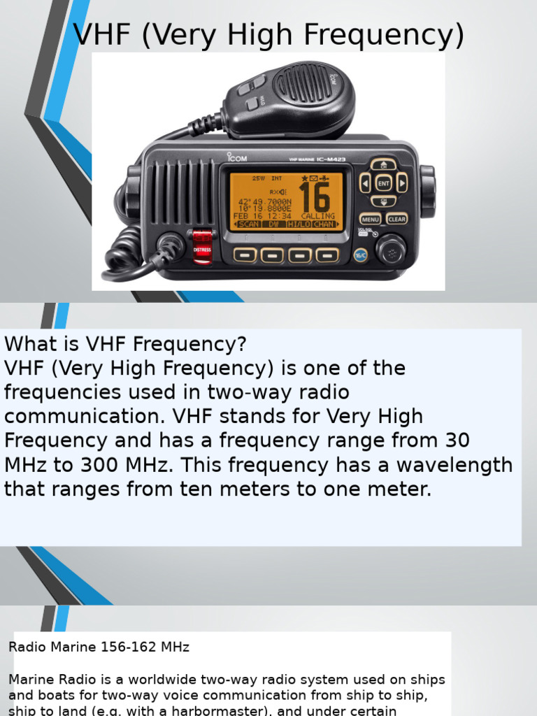 VERY HIGH FREQUECY VHF visual data 8
