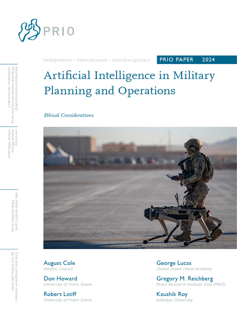 Artificial Intelligence in Military Planning and Operations PRIO Paper ...