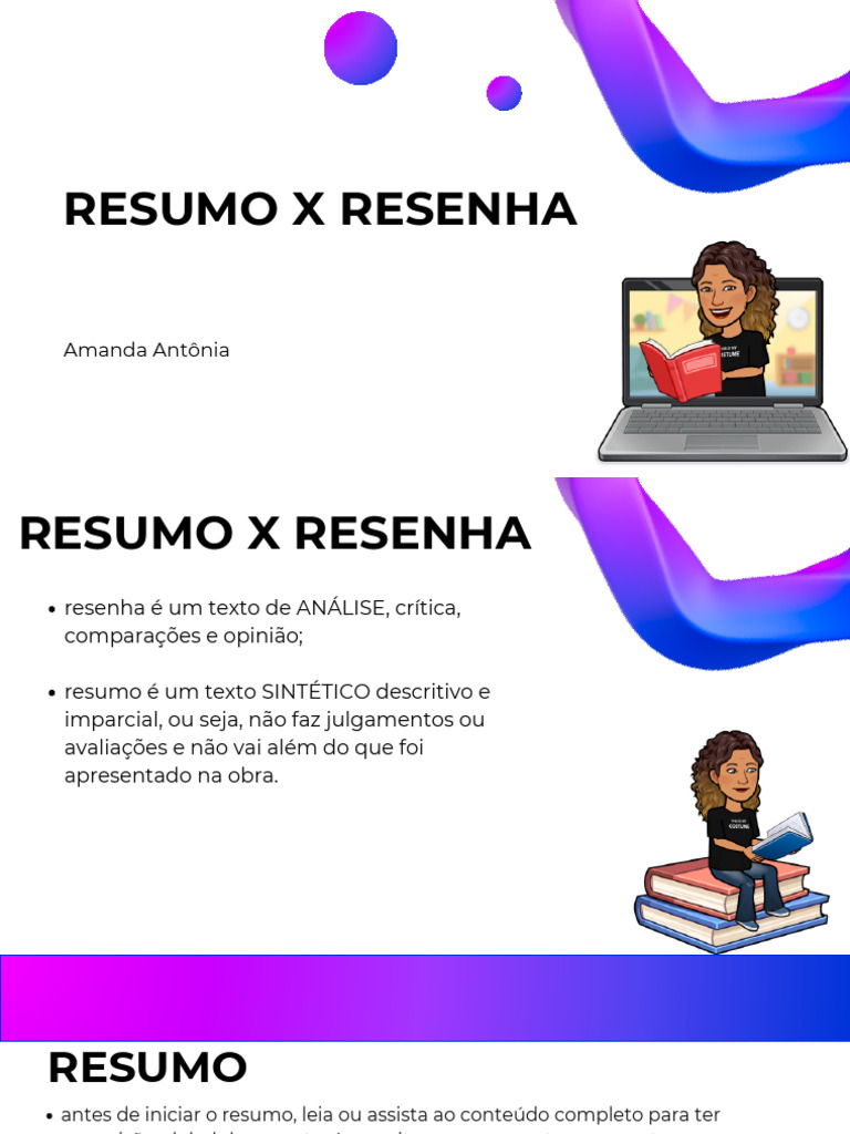 Conheça As Diferenças Entre Resumo E Resenha – JRRJS