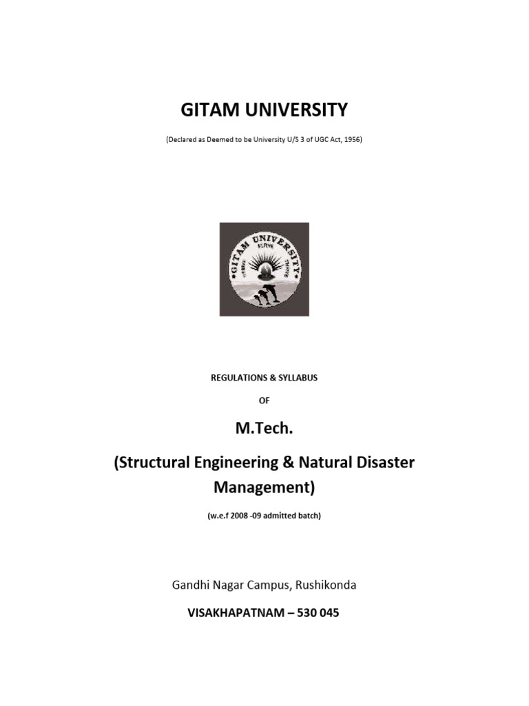 M.Tech Structural Engineering Syllabus | PDF | Buckling | Bending