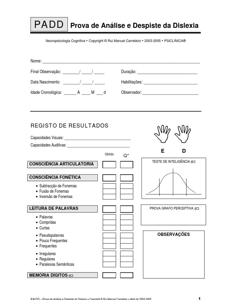 Padd - Protocolo | PDF | Comunicação humana | Comunicação