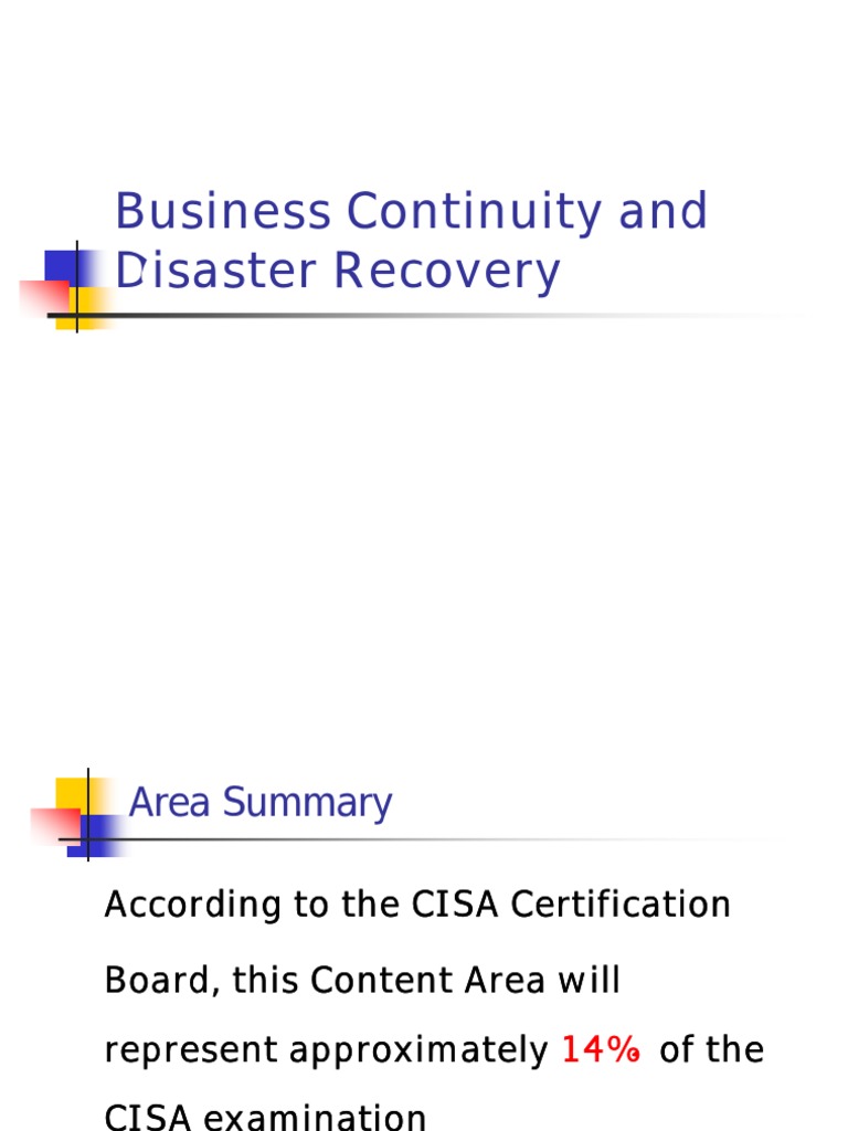 Business Recovery Plan Overview | PDF | Business Continuity | Disaster ...