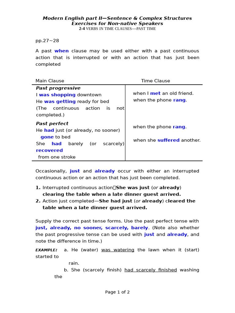 VERBS IN TIME CLAUSES AND IF CLAUSES visual data 6