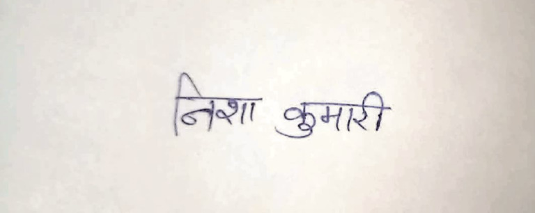 Nisha Hindi Sign | PDF