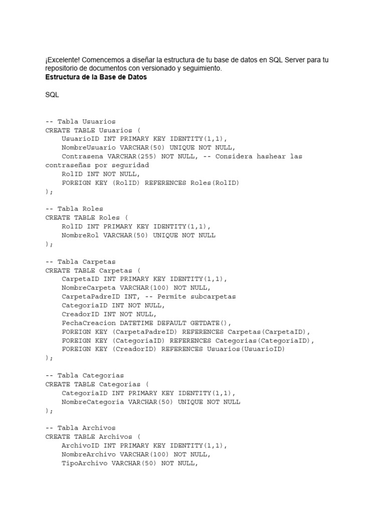 Base De Datos Repositorio Pdf