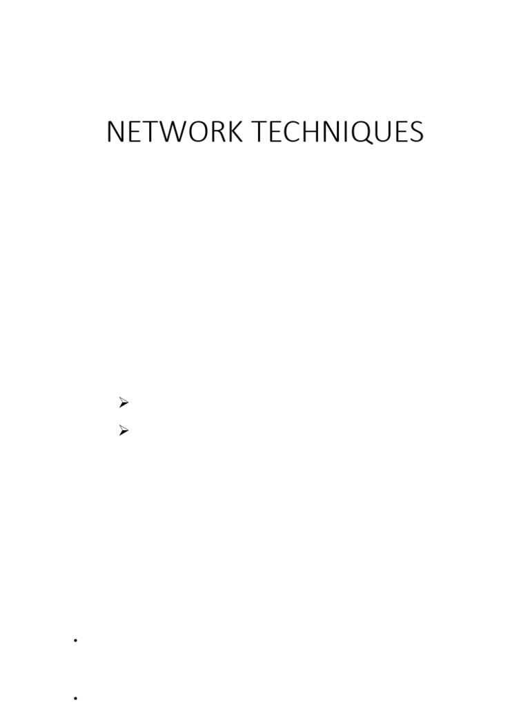 CP&M - Lec 9 Network, Aoa | PDF