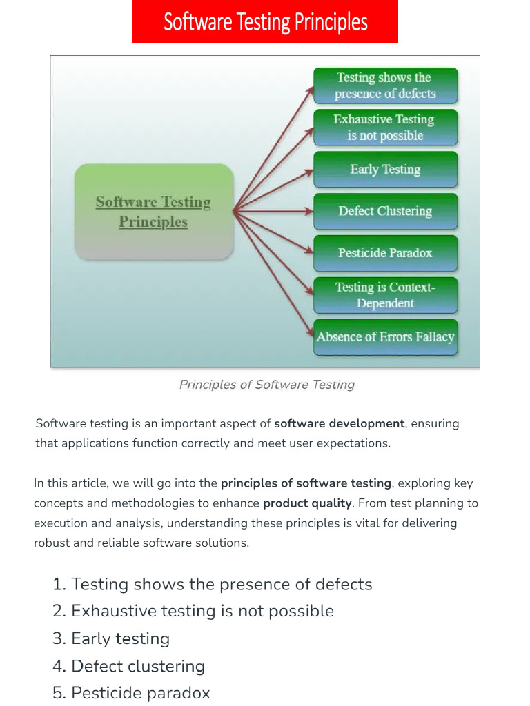 Software Testing 1 - Module 1 | PDF