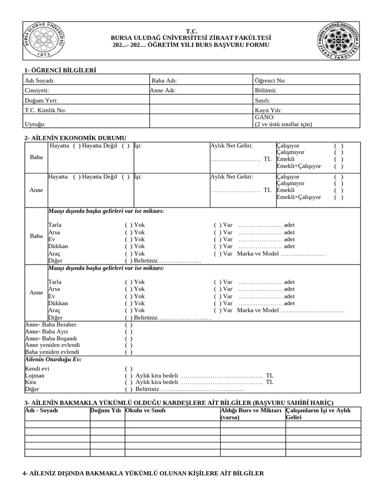 Basvuru formu 1 pdf