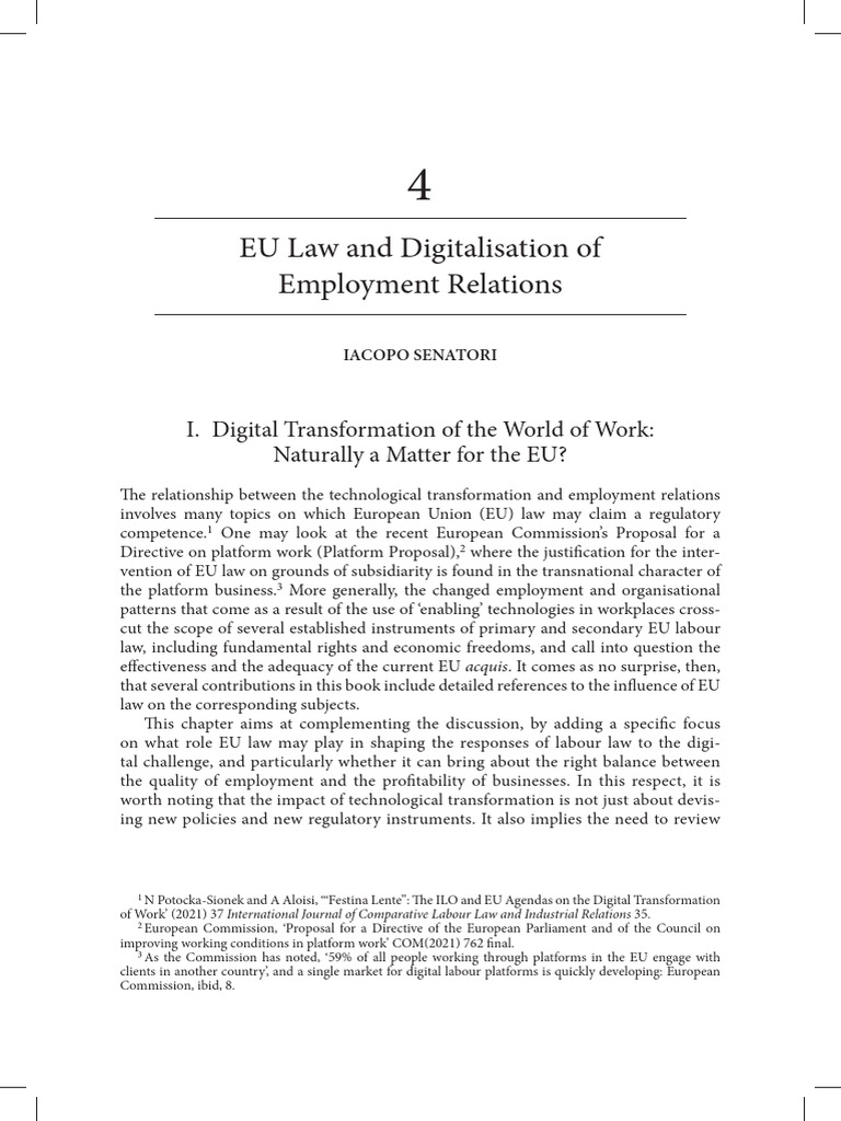 Decent Work in The Digital Age | PDF