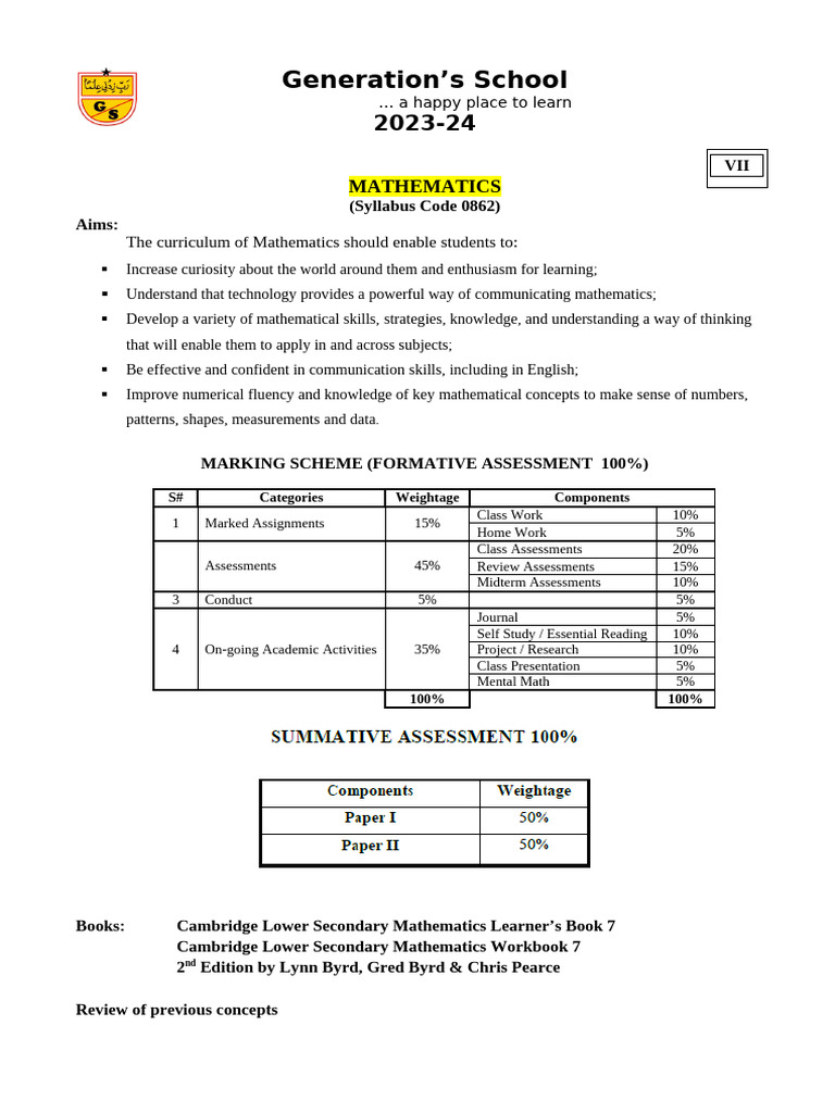 Maths VII | PDF