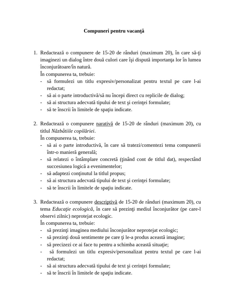 Compuneri | PDF