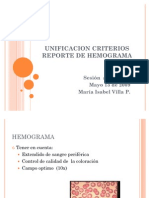 Unificacion Criterios Reporte de Hemograma