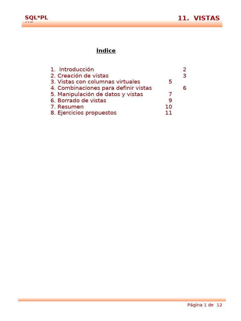 Creación y Uso de Vistas en SQL | PDF | SQL | Bases de datos