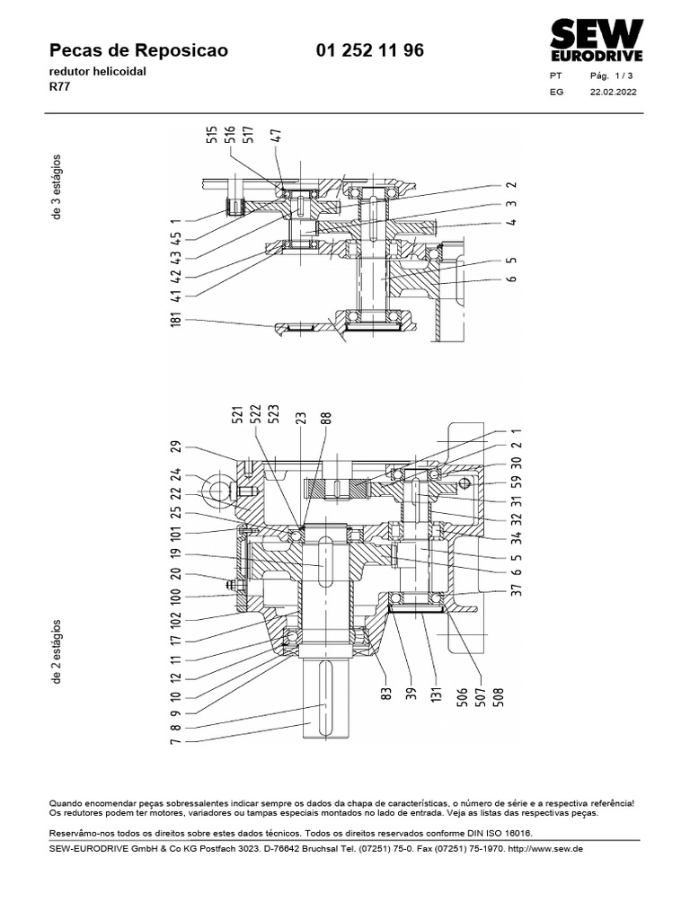 Redutor R77 | PDF