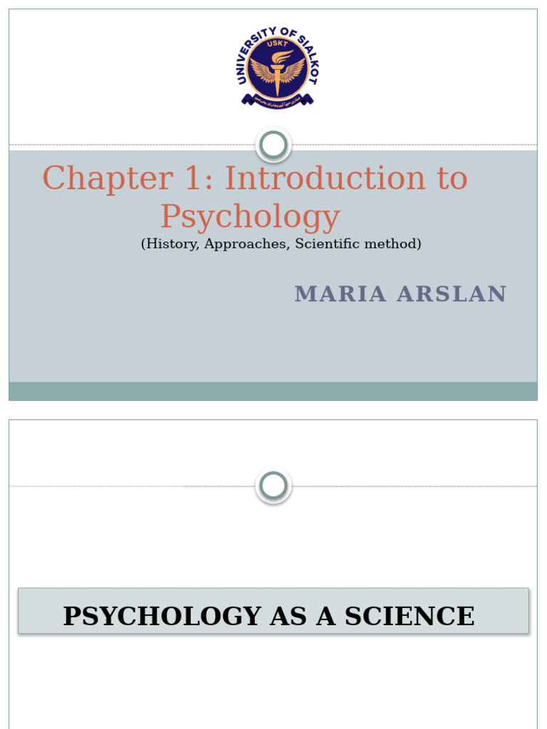 Introduction to psychology chapter 1 part 2 pdf