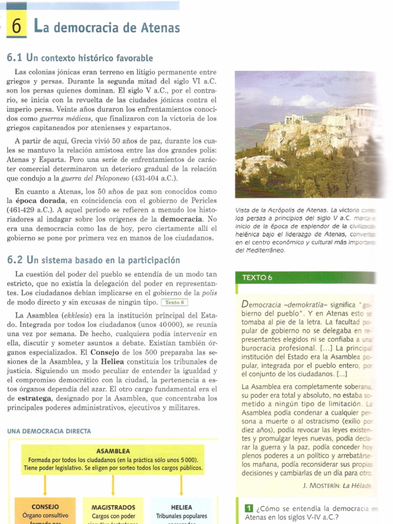 La Democracia en Atenas (VV) | PDF | Esparta | Imperio aqueménida