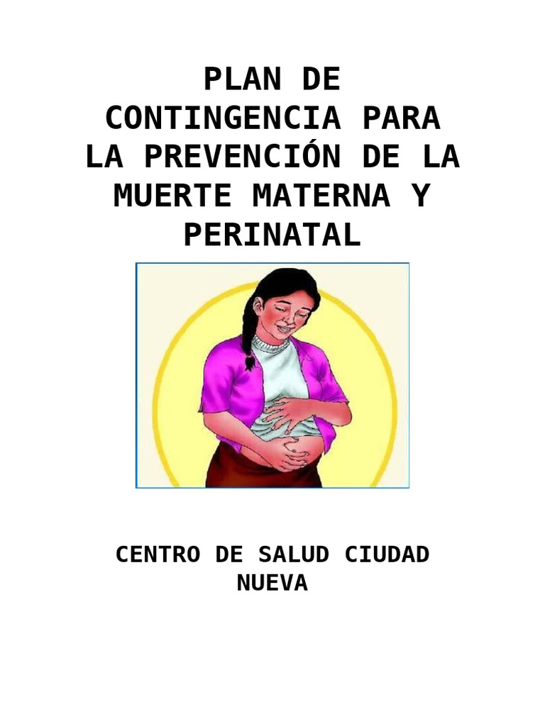 Plan de Contingencia: Muerte Materna y Perinatal | PDF | Muerte materna ...