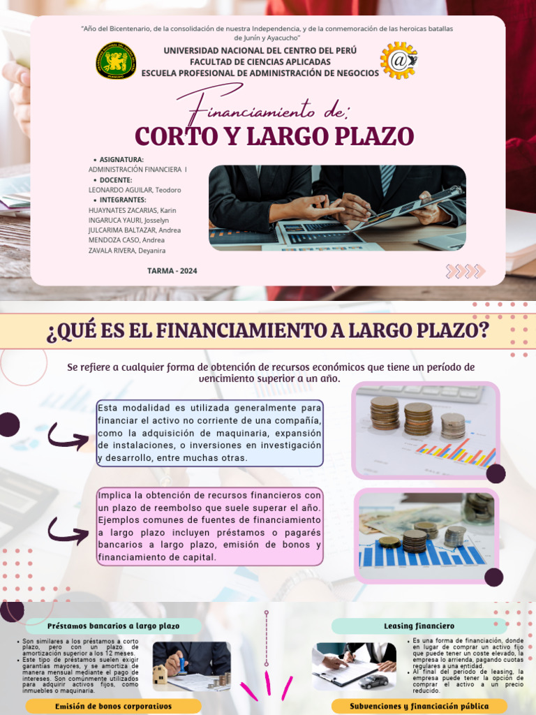 Financiamiento de Corto y Largo Plazo | PDF
