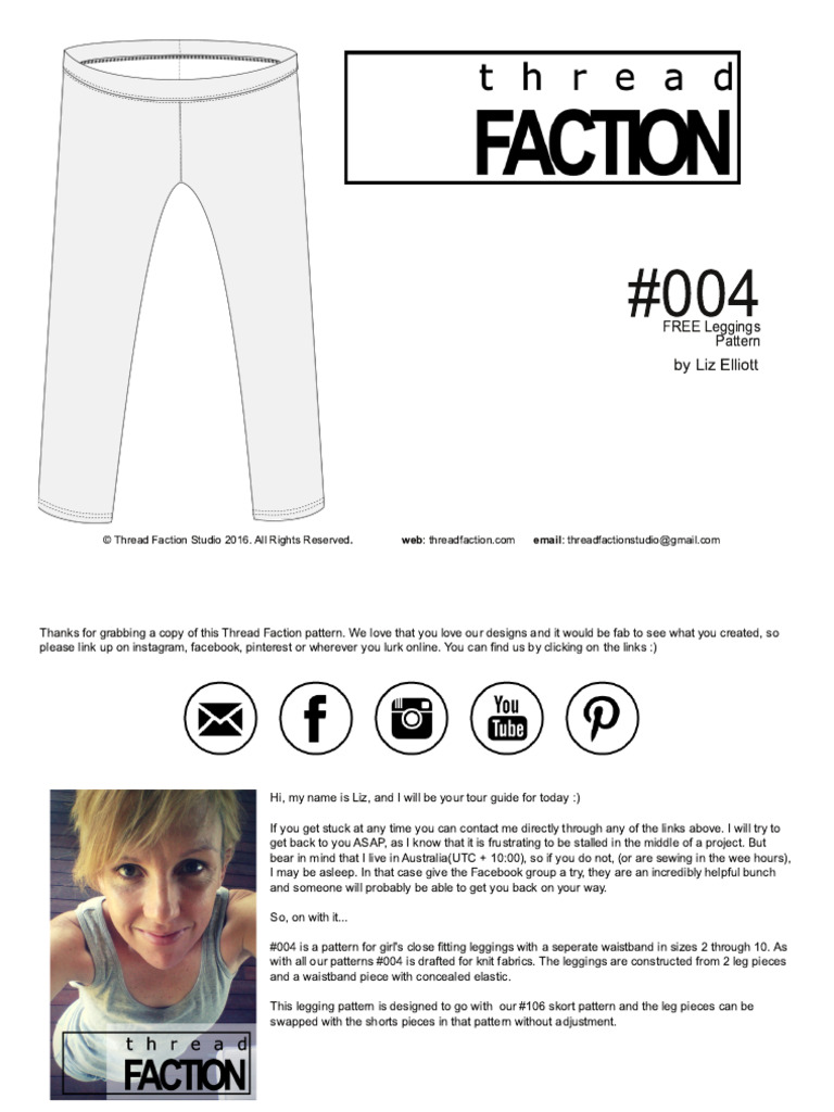 Free Legging Pattern PDF