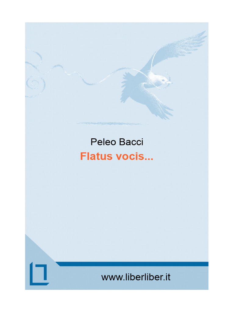Peleo Bacci Flatus Vocis | PDF