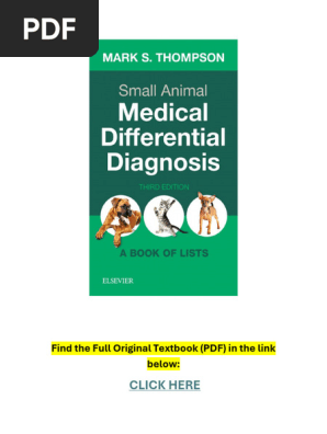 【中古】 Small Animal Medical Differential Diagnosis: A Book of Lists/SAUNDERS W B CO/Mark Thompson Small Animal Medical Differential Diagnosis: A Book of Lists