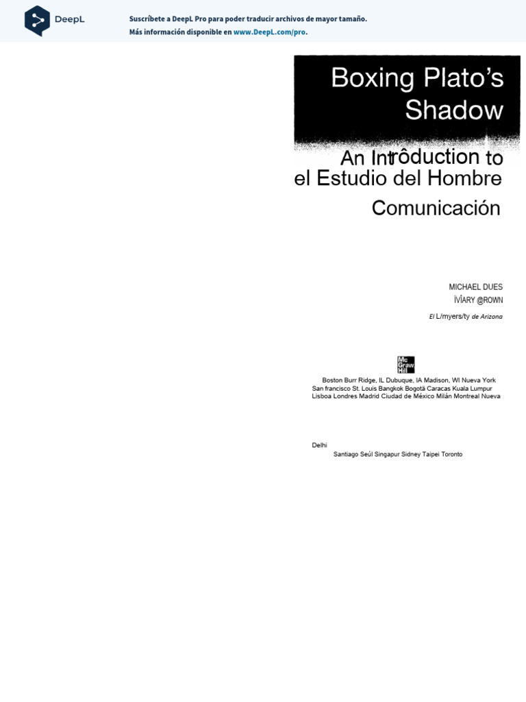 Boxing Plato's Shadow Chapter 1 (Español) | PDF