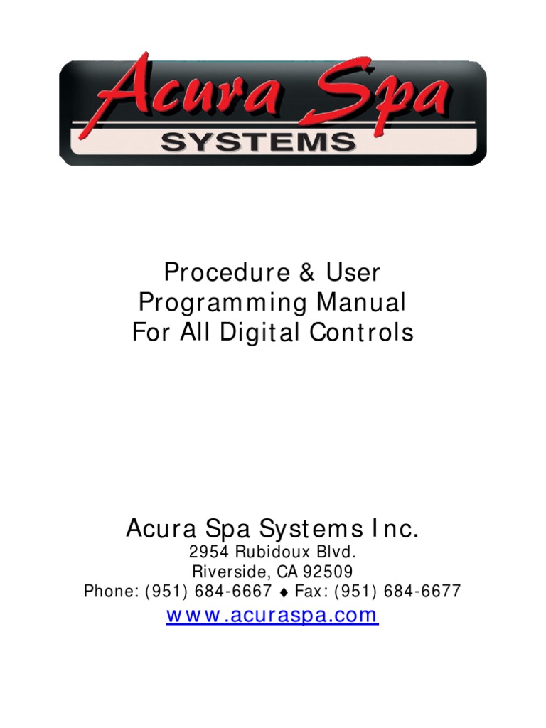 Spa Manual | PDF | Hypothermia | Hyperthermia