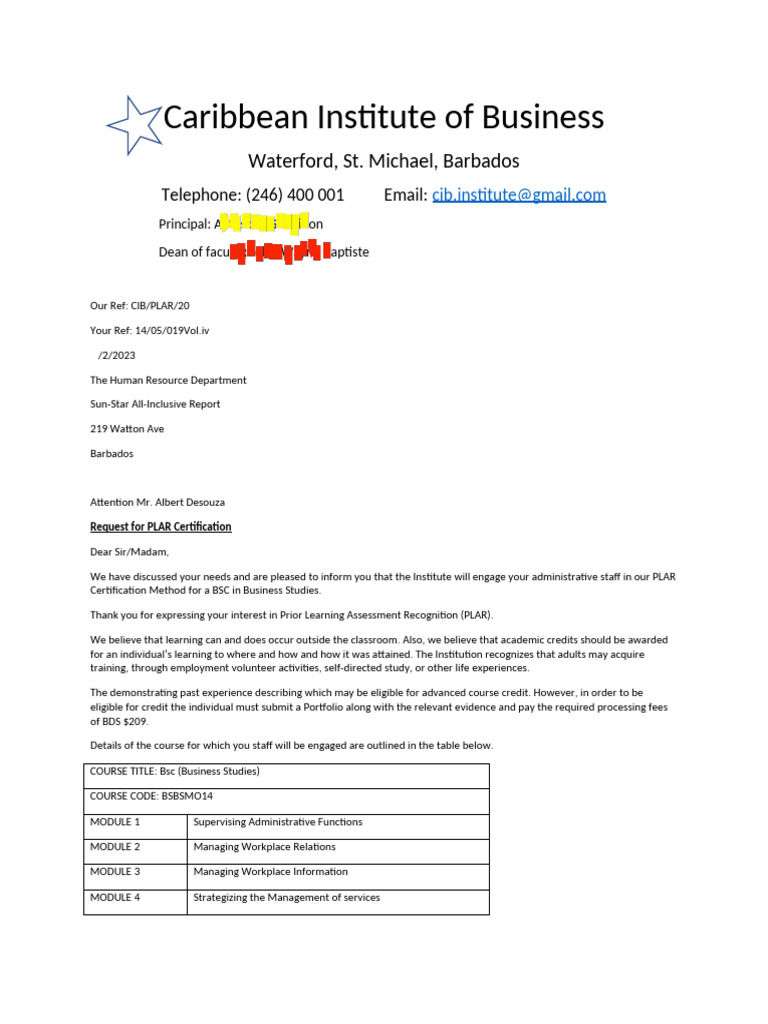 Letter | PDF
