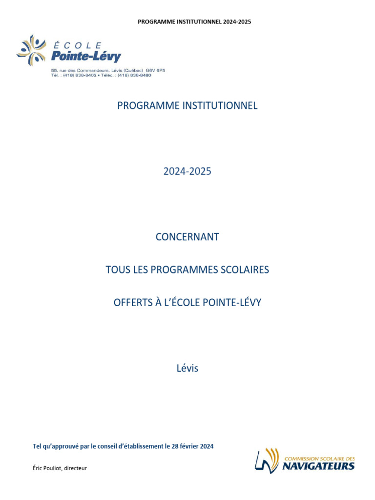 2024 03 22 - Prog - Inst - 24 25 | PDF