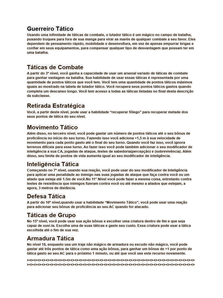 Guerreiro Tatico | PDF