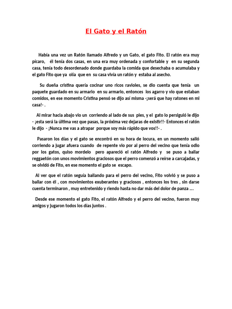 El Gato y El Ratón | PDF