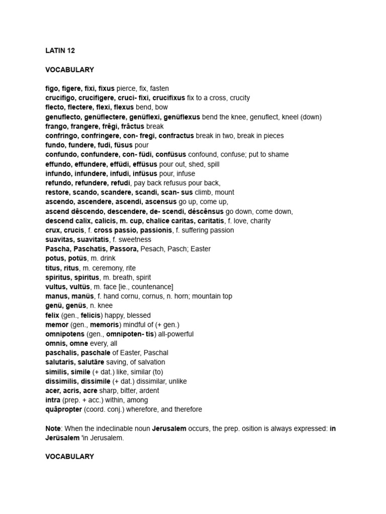 Latin 12 | PDF