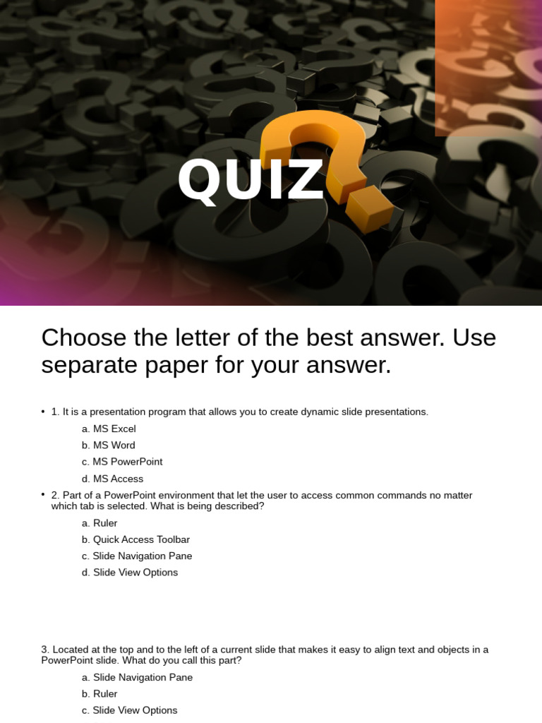 Quiz | PDF