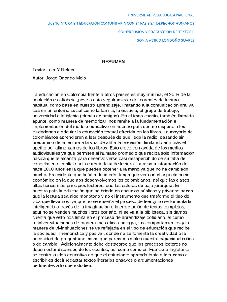 Leer Y Releer | PDF