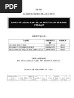 Analysis On Ar-Rahnu Product