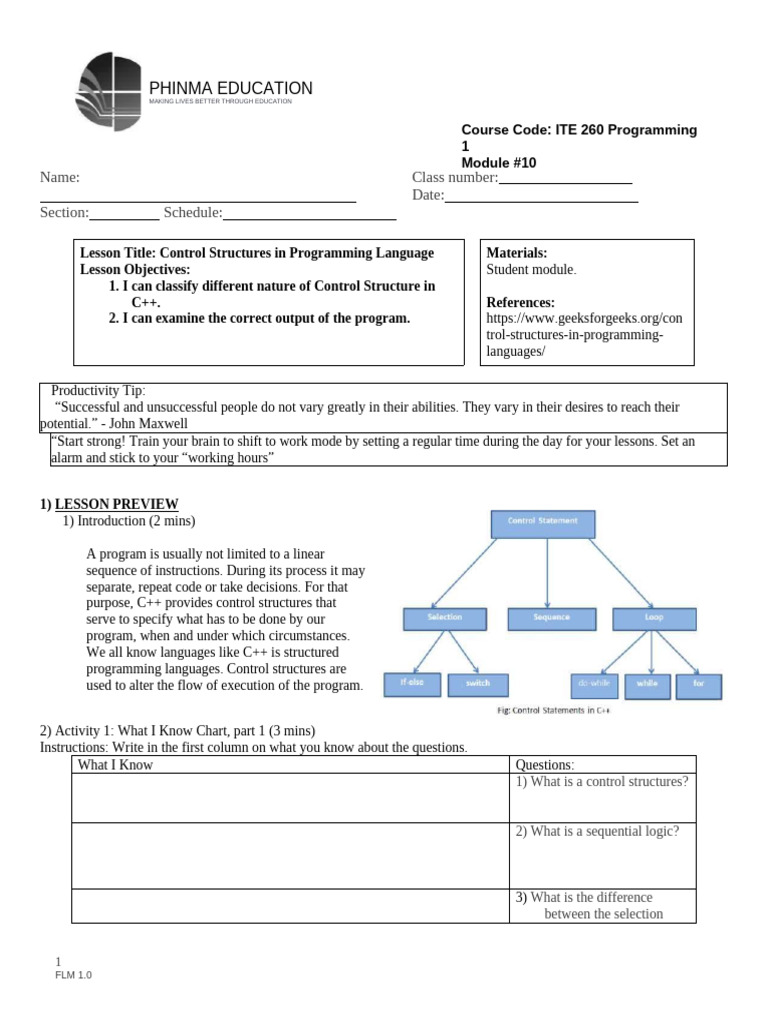ITE 260 Student - S Guide Day 10 | PDF