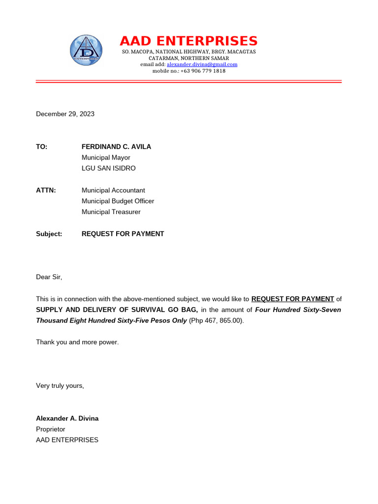 Letter Request Form | PDF
