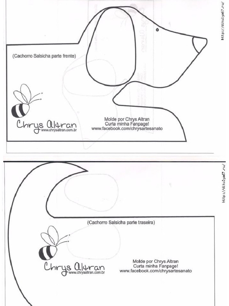 Perro Patron Molde PDF | PDF