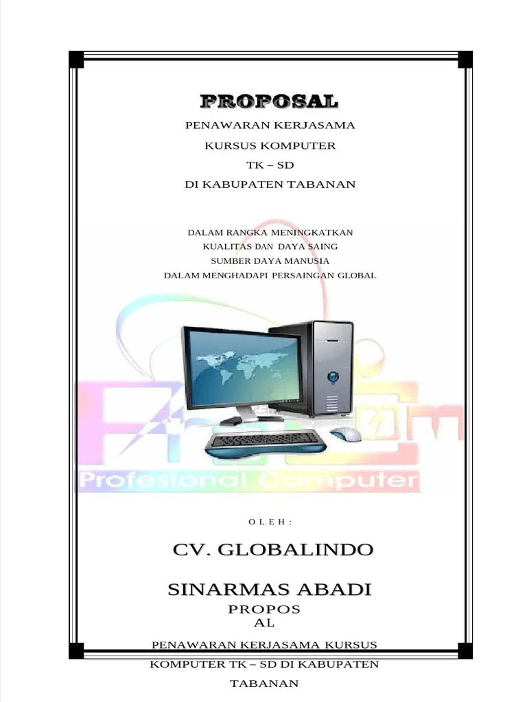 PDF Proposal Kursus Komputer Sekolah 1 - Compress | PDF