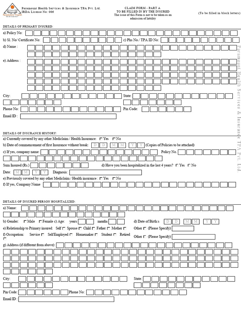 Claim Form | PDF