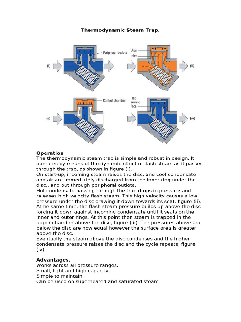 Thermodynamic Steam Trap Pdf
