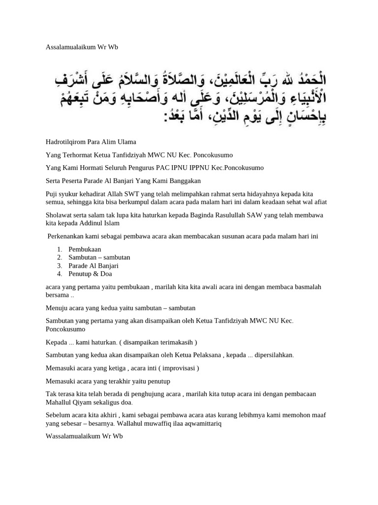 Naskah MC Parade - 030526 | PDF