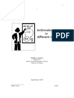 Arithmetic in Different Methods