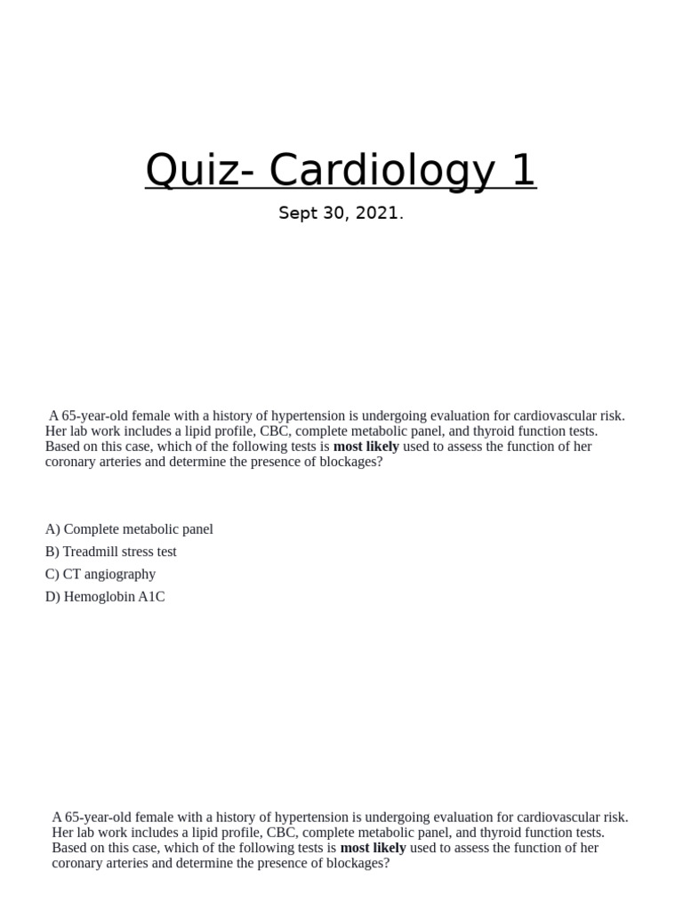 QUIZ & OSCE Scenario | PDF