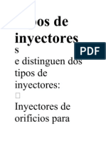 Tipos de inyectores