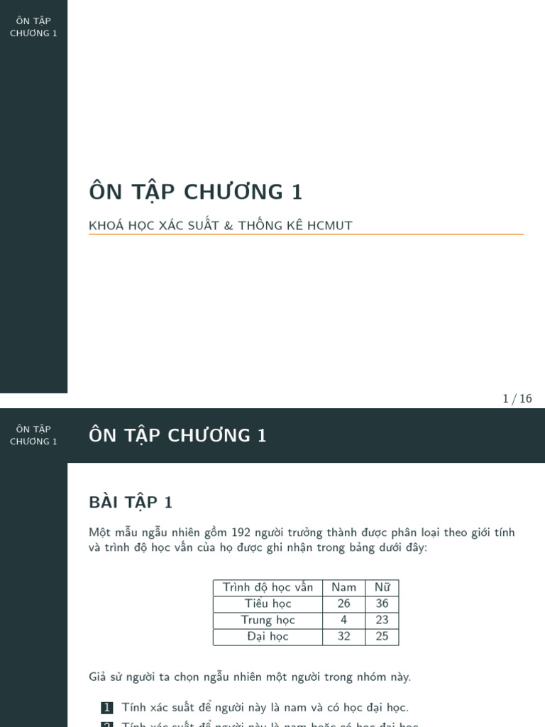 On Tap Chuong 1 | PDF