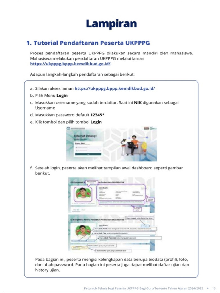 Panduan Pendaftaran UKPPPG | PDF