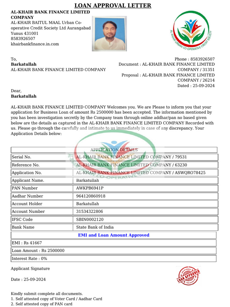 Al Khair Bank Finance Limited Company 31351 PDF