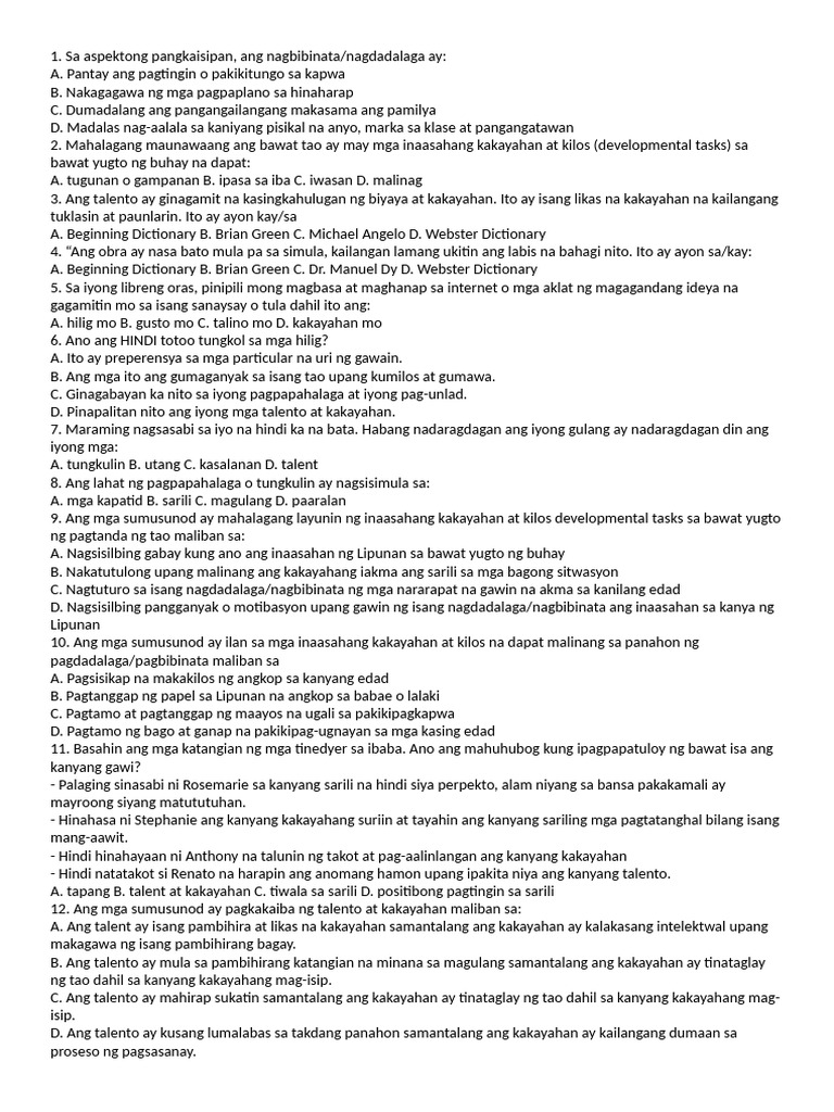 1ST Quarter Esp | PDF