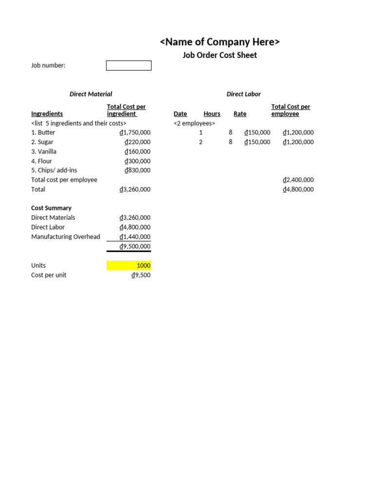 Group Assignment Template - CostAcct | PDF